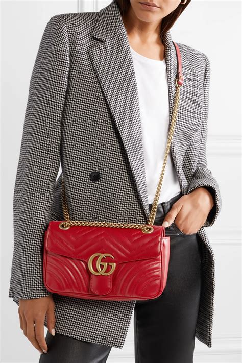 red gucci marmont bag|gucci marmont shoulder bag red.